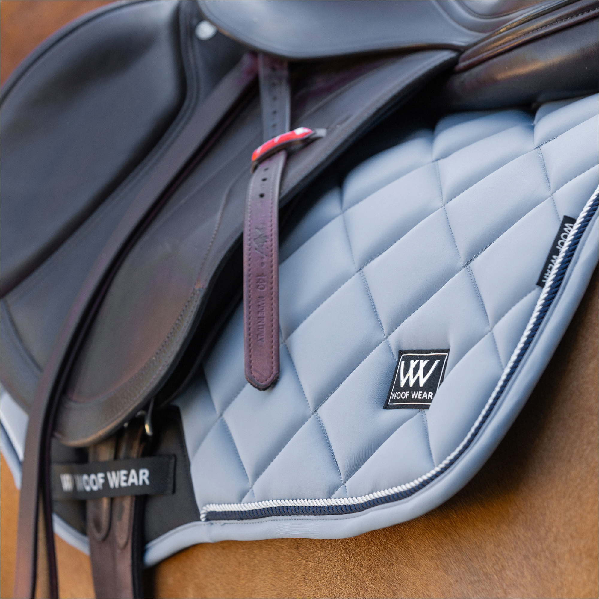 2025 Woof Wear Vision Aura Close Contact Saddle Pad WS0042-STBL - Steel Blue